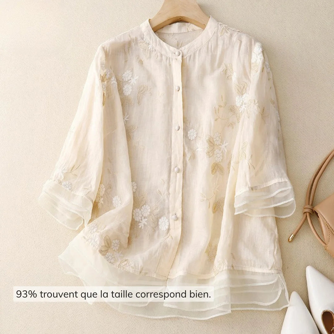 Laurienne™ | Blouse brodée