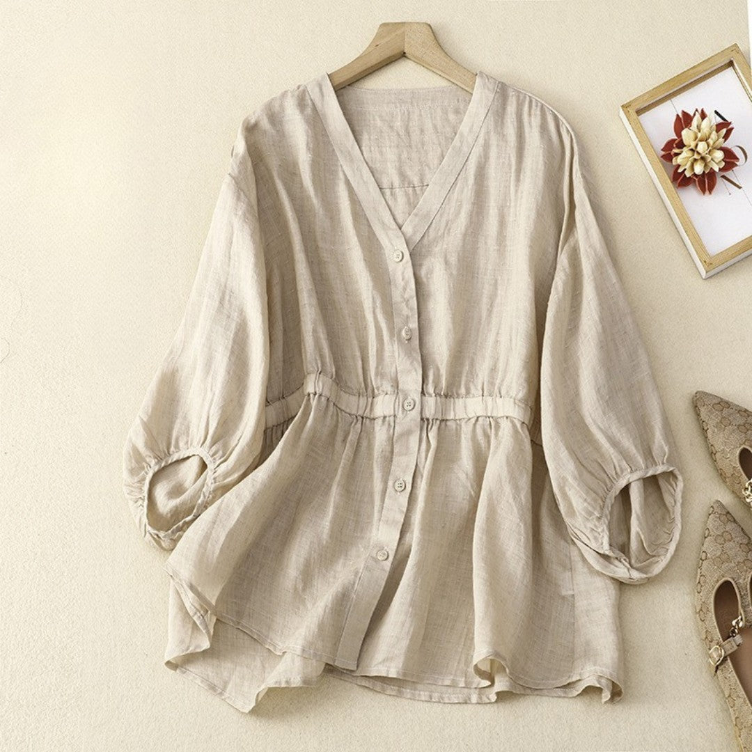 Laurienne™ | Blouse Boutonnée Cintrée