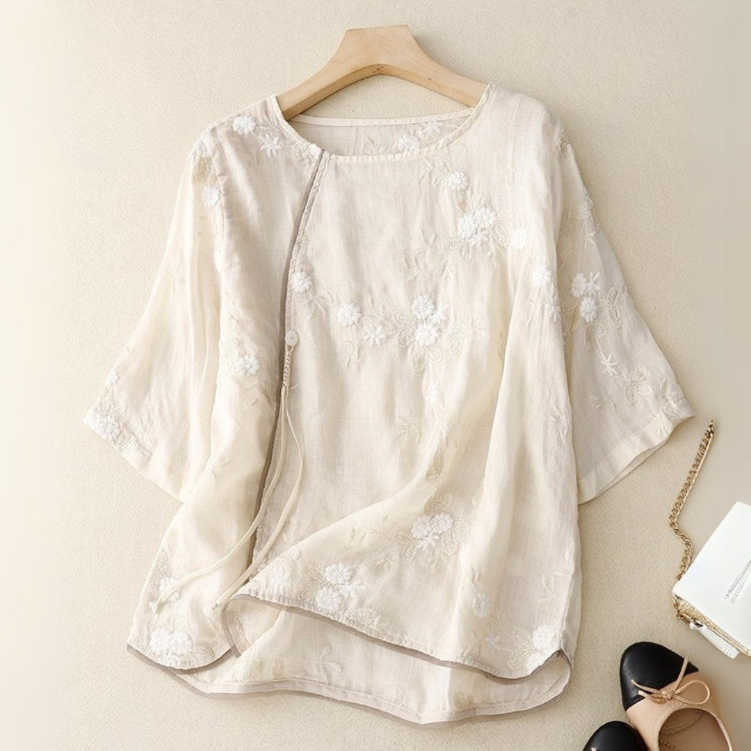 Laurienne™ | Blouse Brodée