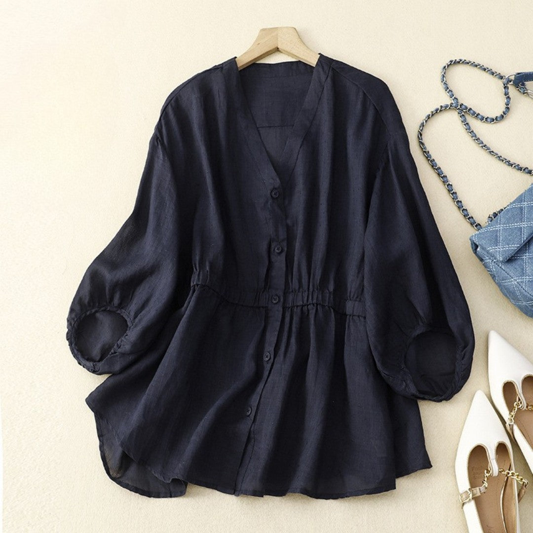Laurienne™ | Blouse Boutonnée Cintrée