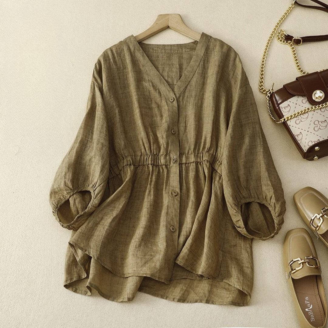 Laurienne™ | Blouse Boutonnée Cintrée