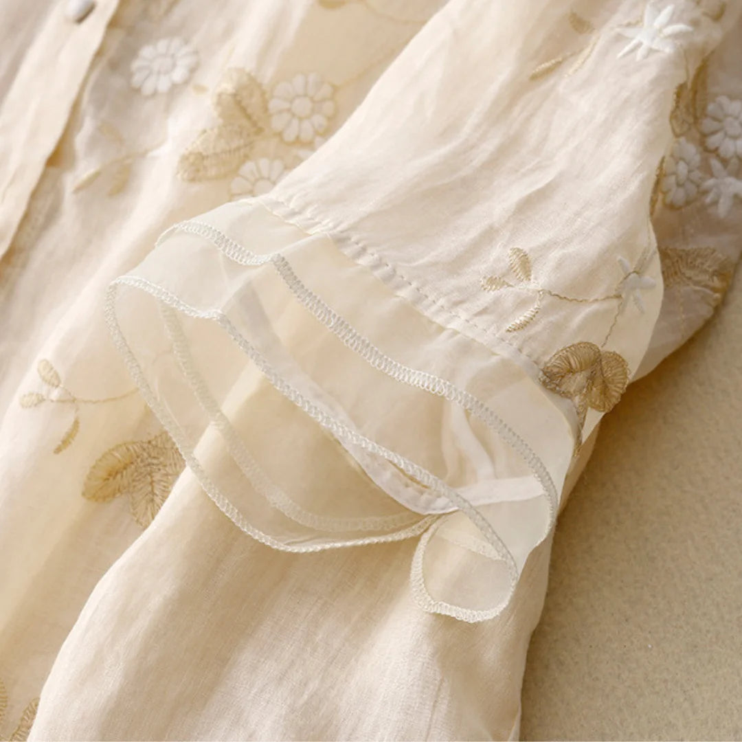 Laurienne™ | Blouse brodée