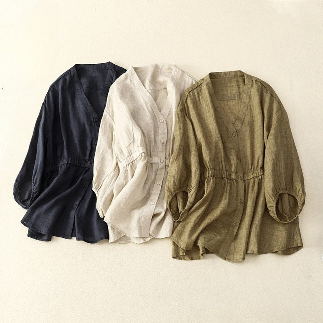 Laurienne™ | Blouse Boutonnée Cintrée