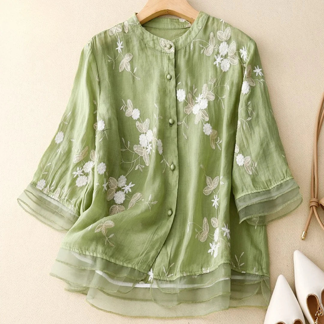 Laurienne™ | Blouse brodée