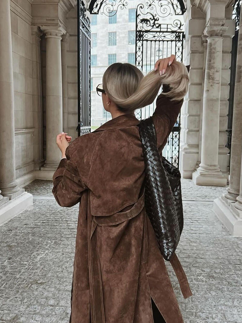 Laurienne™ | Trench en suédine Molly