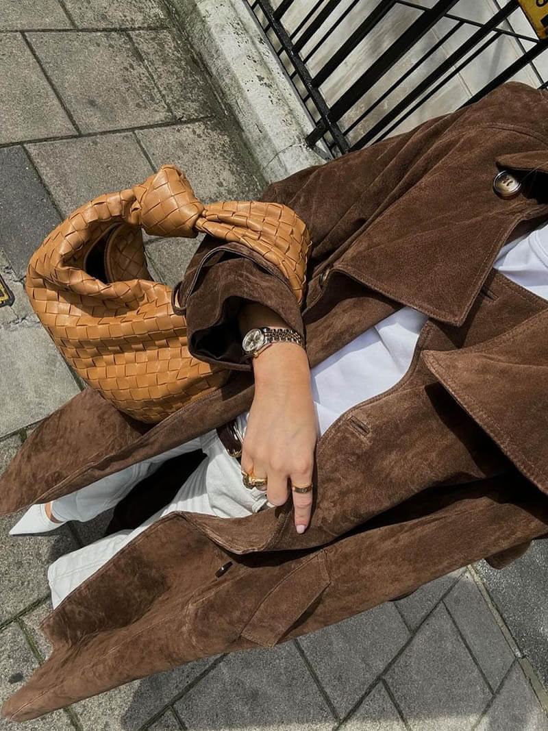 Laurienne™ | Trench en suédine Molly