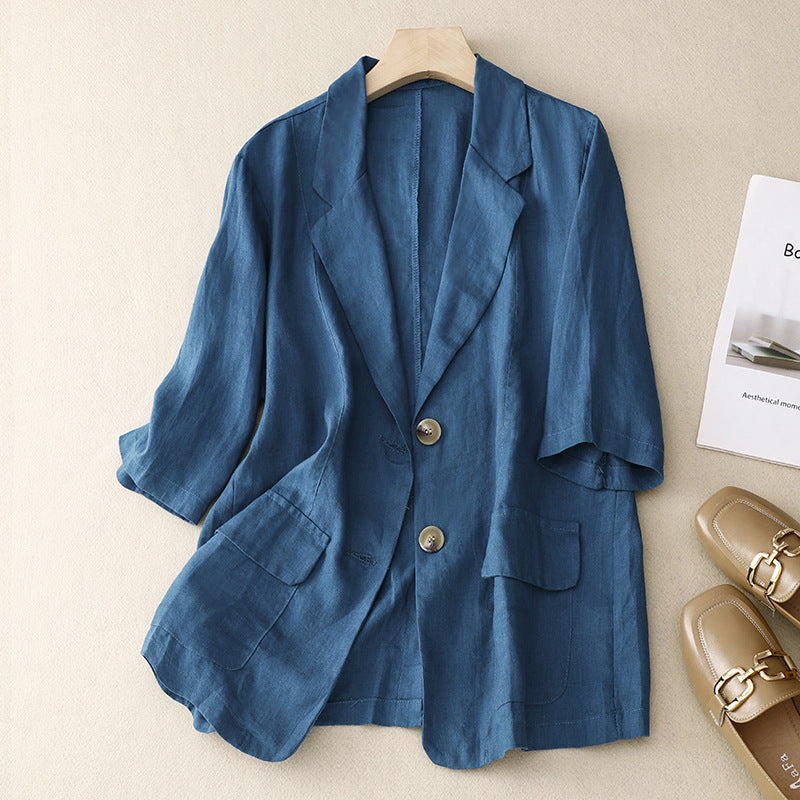 Laurienne™ | Blazer Lin Léger