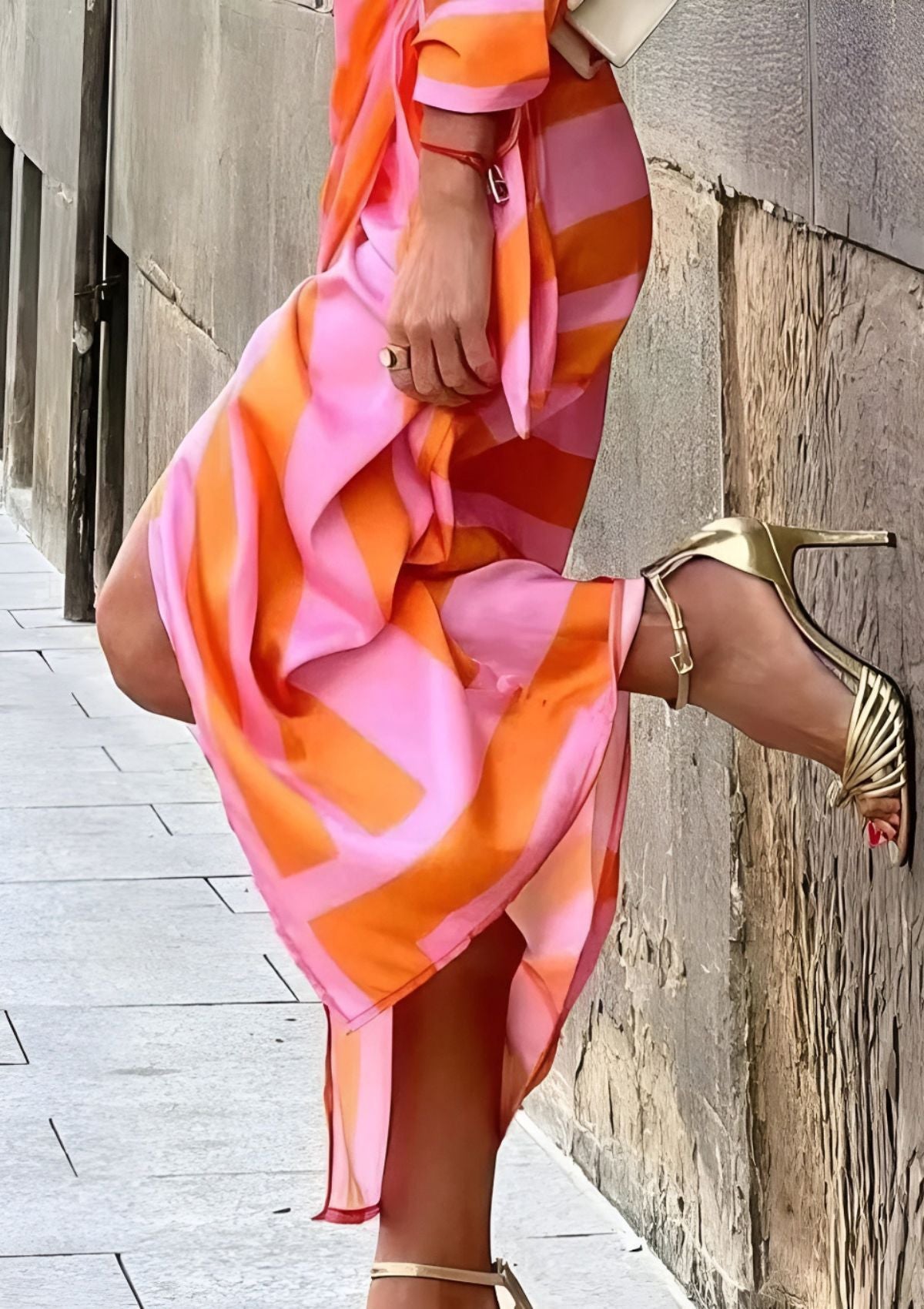 Christiana™ | Robe Croisée à Imprimé