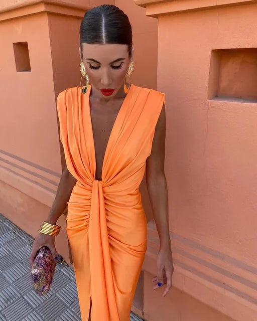 Isabella™ | Robe de soirée à décolleté plongeant