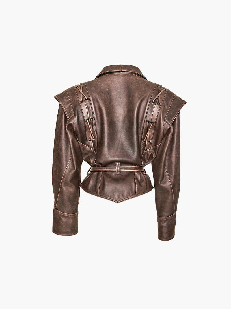 Laurienne™ | Veste Pia en simili cuir