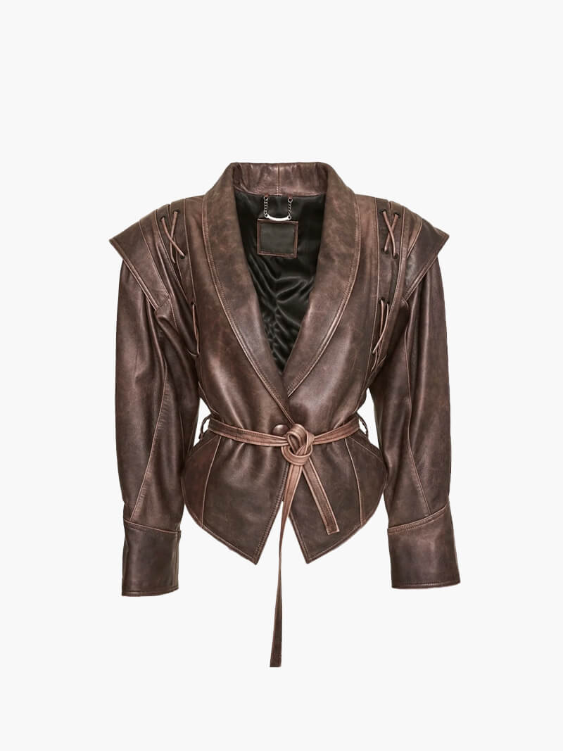 Laurienne™ | Veste Pia en simili cuir