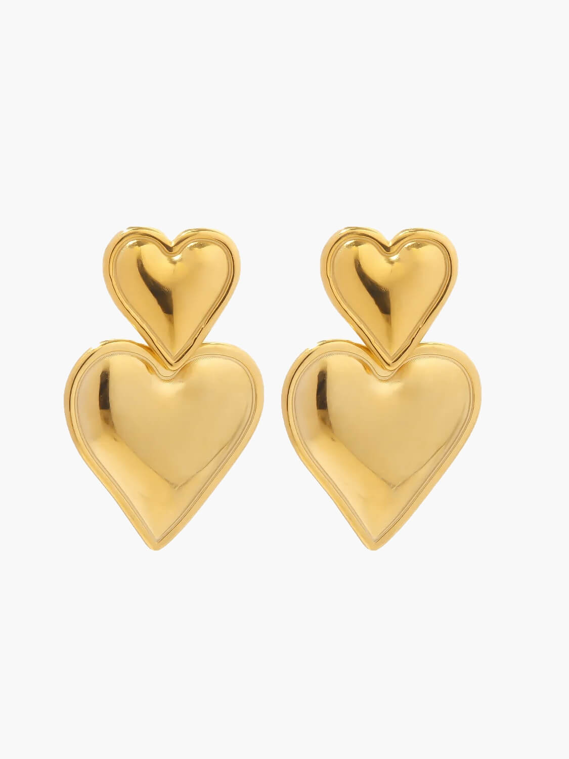Laurienne™ | Boucles d'oreilles cœur 14K