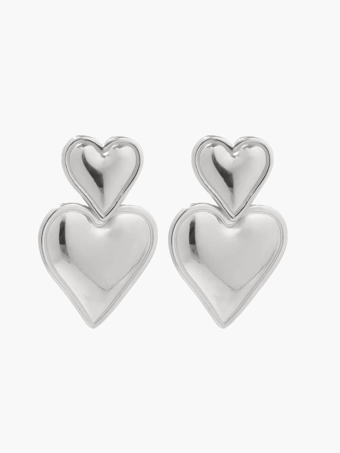 Laurienne™ | Boucles d'oreilles cœur 14K